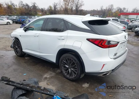 2016 Lexus Rx 350 F Sport z USA, uszkodzony, nr VIN 2T2BZMCA6GC051508